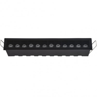 Χωνευτό Φωτιστικό Γραμμικό LED 36W 230V 2880lm 15° CCT 10cm Μαύρο X00210B